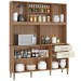 Cozinha Compacta Alice 5 Portas 2 Gavetas Manchester/Champagne - Fellicci