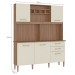 Cozinha Compacta Alice 5 Portas 2 Gavetas Manchester/Champagne - Fellicci
