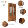 Cristaleira Lyra 2 Portas 3 Prateleiras Cedro - Casa D