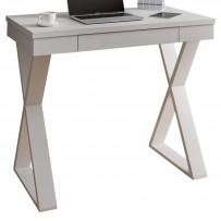 Escritório Completo Home Office 1 Gaveta 8 Prateleiras Branco - Artany Móveis