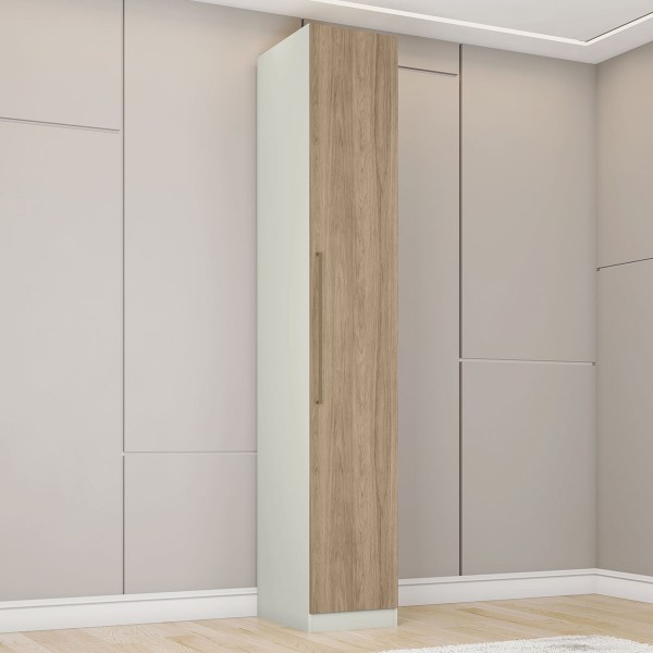 Guarda-Roupa Solteiro Modulado Predileto 1 Porta Areia Hp/Jequitiba - Henn