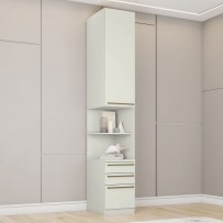 Guarda-Roupa Solteiro Modulado Predileto 1 Porta 3 Gavetas Areia Hp - Henn