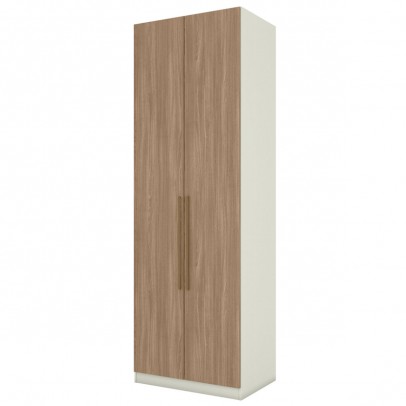 Guarda-Roupa Solteiro Modulado 80 Cm Predileto 2 Portas 3 Gavetas Areia Hp/Jequiti - Henn