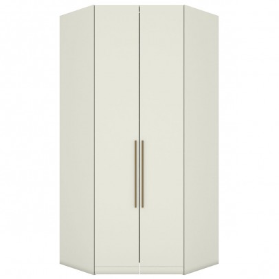 Guarda-Roupa Solteiro Modulado de Canto Predileto 2 Portas Areia Hp - Henn