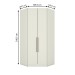 Guarda-Roupa Solteiro Modulado de Canto Predileto 2 Portas Areia Hp - Henn