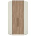 Guarda-Roupa Solteiro Modulado de Canto Predileto 2 Portas Areia Hp/Jequitiba - Henn