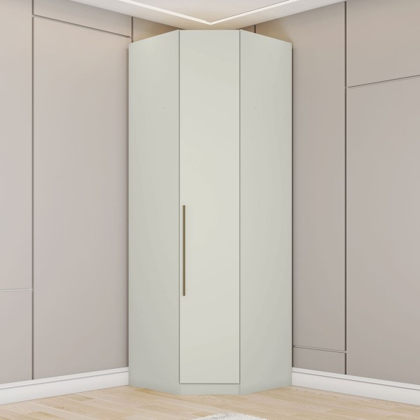Guarda-Roupa Solteiro Modulado de Canto Predileto 1 Porta Areia Hp - Henn