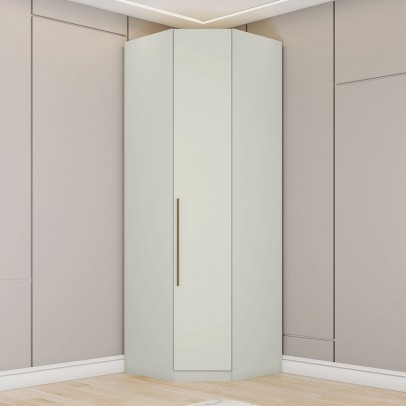 Guarda-Roupa Solteiro Modulado de Canto Predileto 1 Porta Areia Hp - Henn