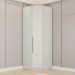 Guarda-Roupa Solteiro Modulado de Canto Predileto 1 Porta Areia Hp - Henn