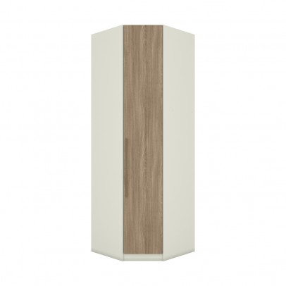 Guarda-Roupa Solteiro Modulado de Canto Predileto 1 Porta Areia Hp/Jequitiba - Henn