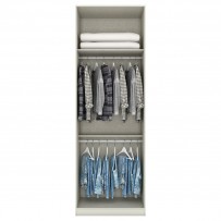 Guarda-Roupa Solteiro Modulado Predileto 2 Portas com Espelho Areia Hp/Jequitiba - Henn