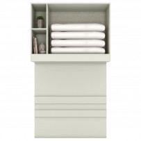 Armário Aéreo para Quarto Ponte Predileto 2 Portas Areia - Henn