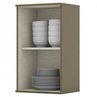 Armário Aéreo Cozinha 40 Cm évelin 1 Porta Duna/Cristal - Henn