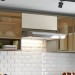 Armário Aéreo Cozinha évelin 1 Porta Basculante Duna/Cristal - Henn
