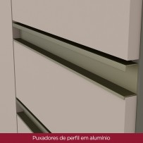 Armário Aéreo Cozinha évelin 1 Porta Basculante Duna/Cristal - Henn