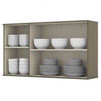 Armário Aéreo Cozinha évelin 3 Portas Duna/Cristal - Henn