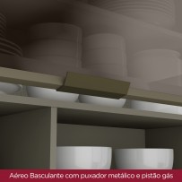 Armário Aéreo Cozinha évelin 1 Porta Basculante Duna - Henn