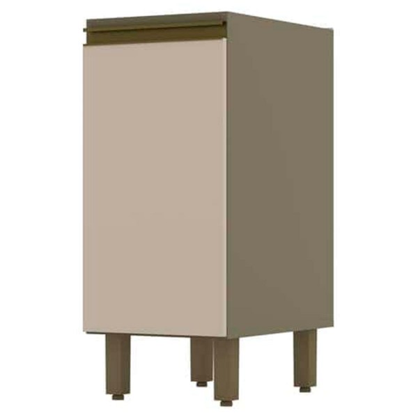 Armário de Cozinha 40 Cm évelin 1 Porta Duna/Cristal - Henn