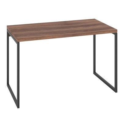 Mesa Escrivaninha Industrial Aço 120 Nogal/Preto - Panorama Móveis