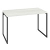 Mesa Escrivaninha Industrial Aço 120 Snow/Preto - Panorama Móveis
