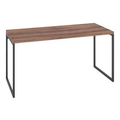 Mesa Escrivaninha Industrial Aço 150 Nogal/Preto - Panorama Móveis