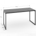 Mesa Escrivaninha Industrial Aço 150 ônix/Preto - Panorama Móveis