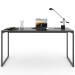 Mesa Escrivaninha Industrial Aço 150 ônix/Preto - Panorama Móveis