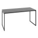 Mesa Escrivaninha Industrial Aço 150 ônix/Preto - Panorama Móveis