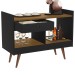 Aparador Luxo 1 Gaveta Preto/Nature 4064 - Jb Bechara