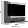 Painel para TV Até 43 Polegadas Luxo 1 Prateleira Nature/Pérola 5119 - Jb Bechara