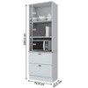 Torre Quente Nova York 2 Portas 2 Gavetas Ci351 Branco Hp - Henn