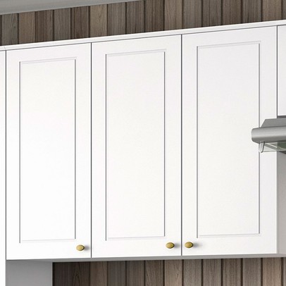 Armário Aéreo Cozinha 120 Cm Nova York 3 Portas 3 Prateleiras Branco Hp - Henn