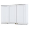 Armário Aéreo Cozinha 120 Cm Nova York 3 Portas 3 Prateleiras Branco Hp - Henn