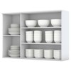 Armário Aéreo Cozinha 120 Cm Nova York 3 Portas 3 Prateleiras Branco Hp - Henn