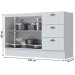 Balcão de Cozinha para Pia Nova York 2 Portas 3 Gavetas Branco Hp - Henn
