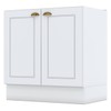 Armário de Cozinha Nova York 2 Portas 1 Prateleira Branco Hp - Henn