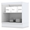 Armário de Cozinha Nova York 2 Portas 1 Prateleira Branco Hp - Henn