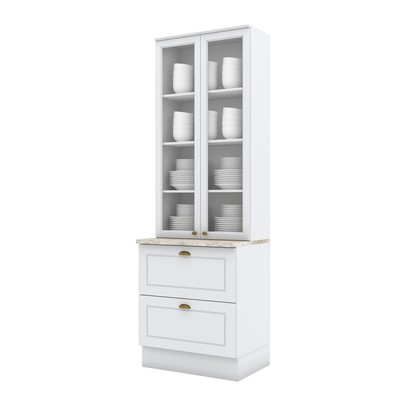 Paneleiros Nova York 2 Portas 2 Gavetas Branco Hp - Henn