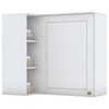 Armário Aéreo Cozinha Canto Nova York 1 Porta 2 Prateleiras Branco Hp - Henn