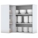 Armário Aéreo Cozinha Canto Nova York 1 Porta 2 Prateleiras Branco Hp - Henn