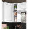 Armário Aéreo Cozinha Canto Nova York 1 Porta 2 Prateleiras Branco Hp - Henn