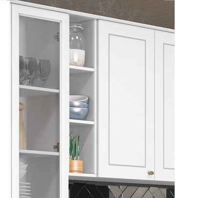 Nicho de Cozinha Nova York 2 Prateleiras Branco Hp - Henn