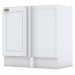 Armário de Cozinha Canto Reto Nova York 1 Porta 1 Prateleira Branco Hp - Henn