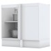 Armário de Cozinha Canto Reto Nova York 1 Porta 1 Prateleira Branco Hp - Henn
