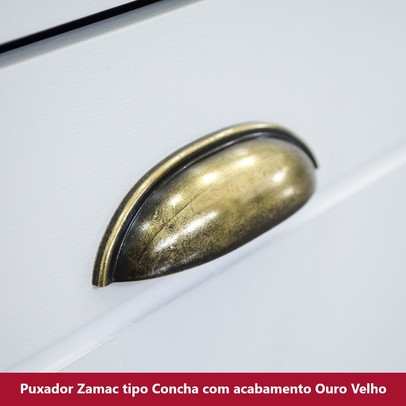 Armário de Cozinha Canto Reto Nova York 1 Porta 1 Prateleira Branco Hp - Henn