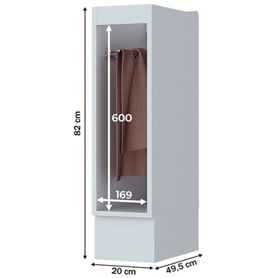 Acessórios para Cozinha Nicho Toalheiro com Suporte Nova York Branco Hp - Henn