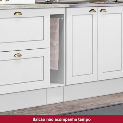 Acessórios para Cozinha Nicho Toalheiro com Suporte Nova York Branco Hp - Henn