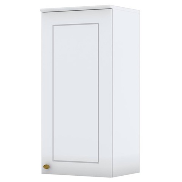 Armário Aéreo Cozinha Nova York 1 Porta 2 Prateleiras Branco Hp - Henn