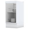 Armário de Cozinha Nova York 1 Porta 1 Prateleira Branco Hp - Henn