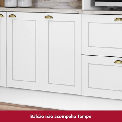 Armário de Cozinha Nova York 1 Porta 1 Prateleira Branco Hp - Henn